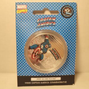 Captain America Silver Plated Limited Edition Coin Official Marvel Collectible